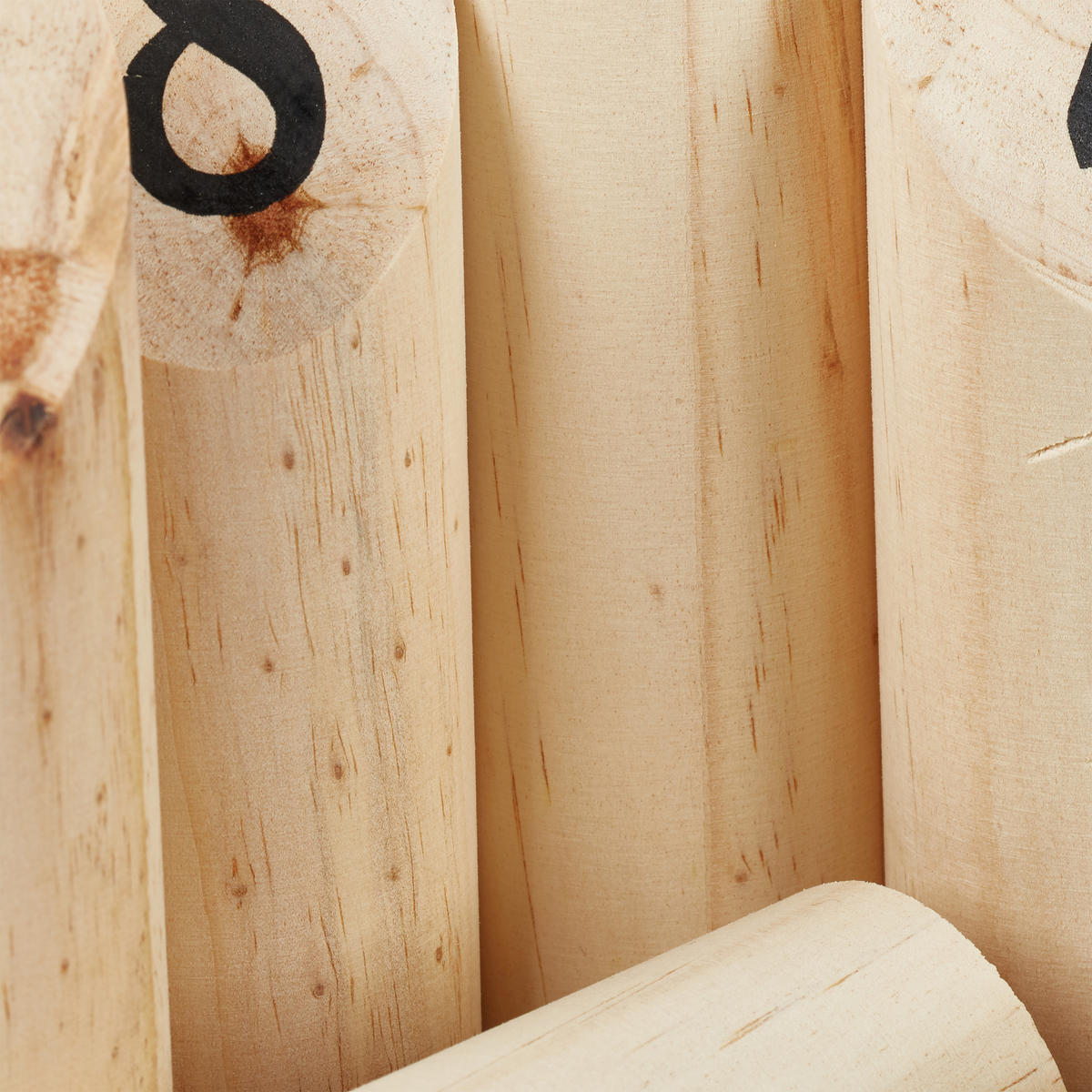 WIKINGERSPIEL KUBB - Hellbraun, Holz/Textil (5/5cm) - Relaxdays