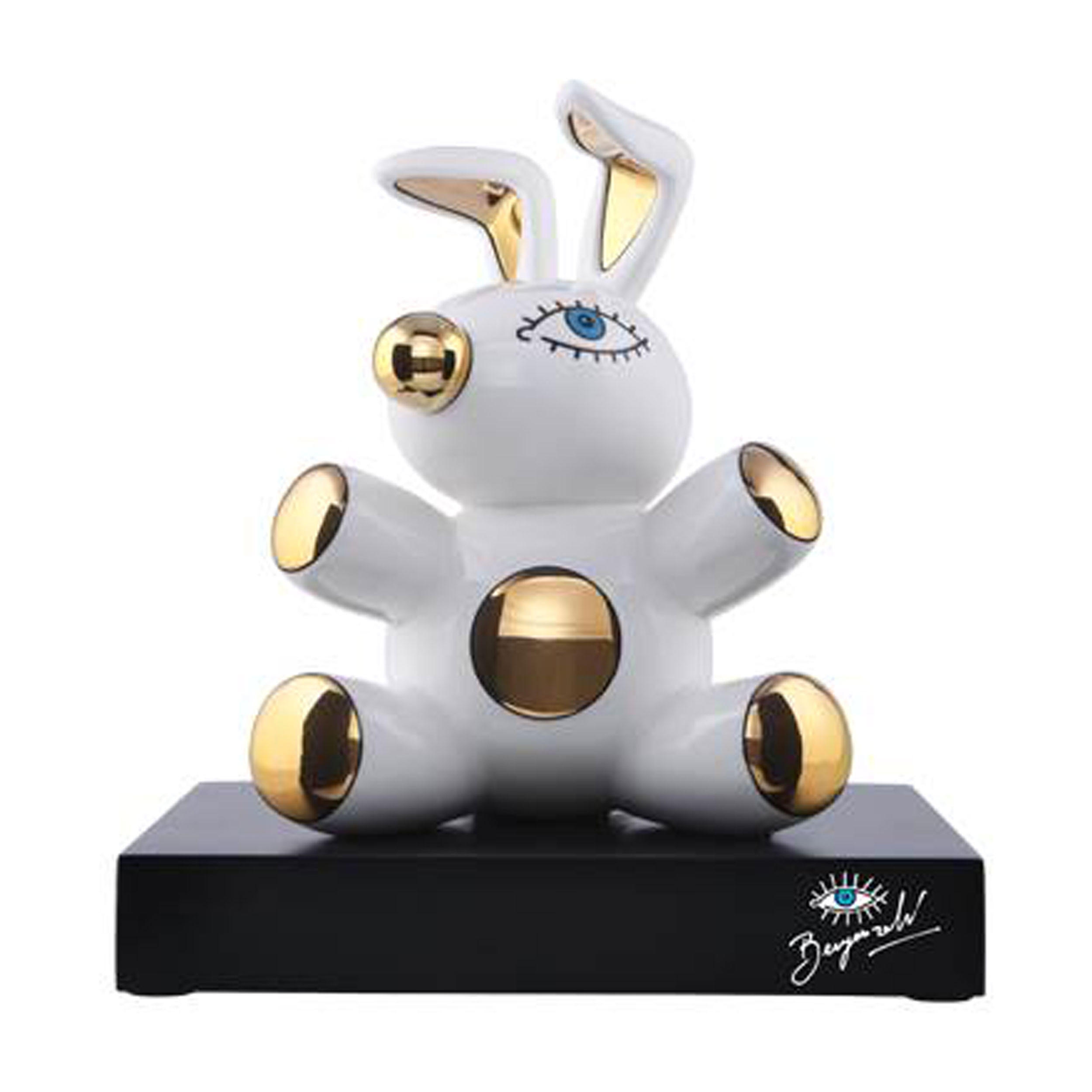 DEKOFIGUR Mauro Bergonzoli Magic Bunny, Porzellan - Multicolor, Keramik (18/29.5/27cm) - Goebel