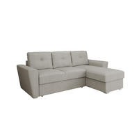 ECKSOFA Bellano Ecksofa L-Form- links oder rechts montierbar, hellgrau - Hellgrau, Holz (243/156cm) - Panda Möbel
