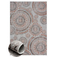 OUTDOORTEPPICH Ian Rostfarben,Anthrazit,Hellgrau 160/230 cm - Rostfarben, Textil (160/230cm) - My-Rug
