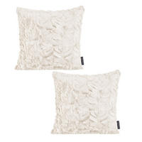 KISSENHÜLLE 2er Set Fluffy 50/50 cm beige - Beige, Textil (50/50cm) - Magma Heimtexx