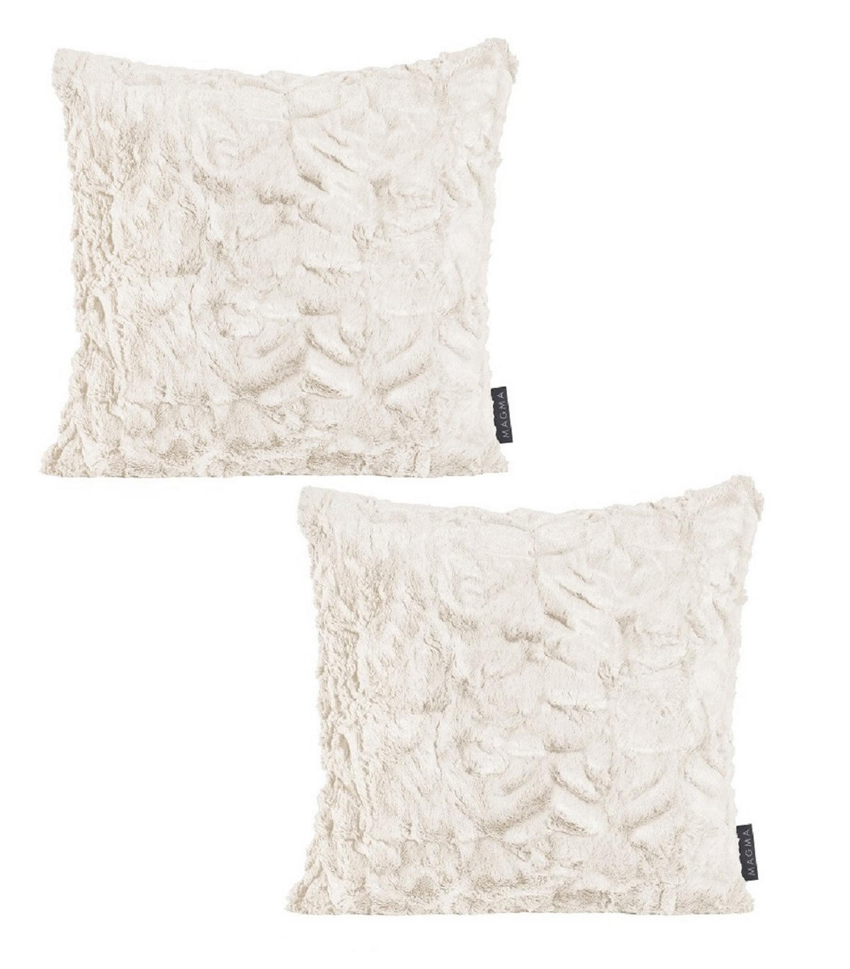 KISSENHÜLLE 2er Set Fluffy 50/50 cm beige - Beige, Textil (50/50cm) - Magma Heimtexx