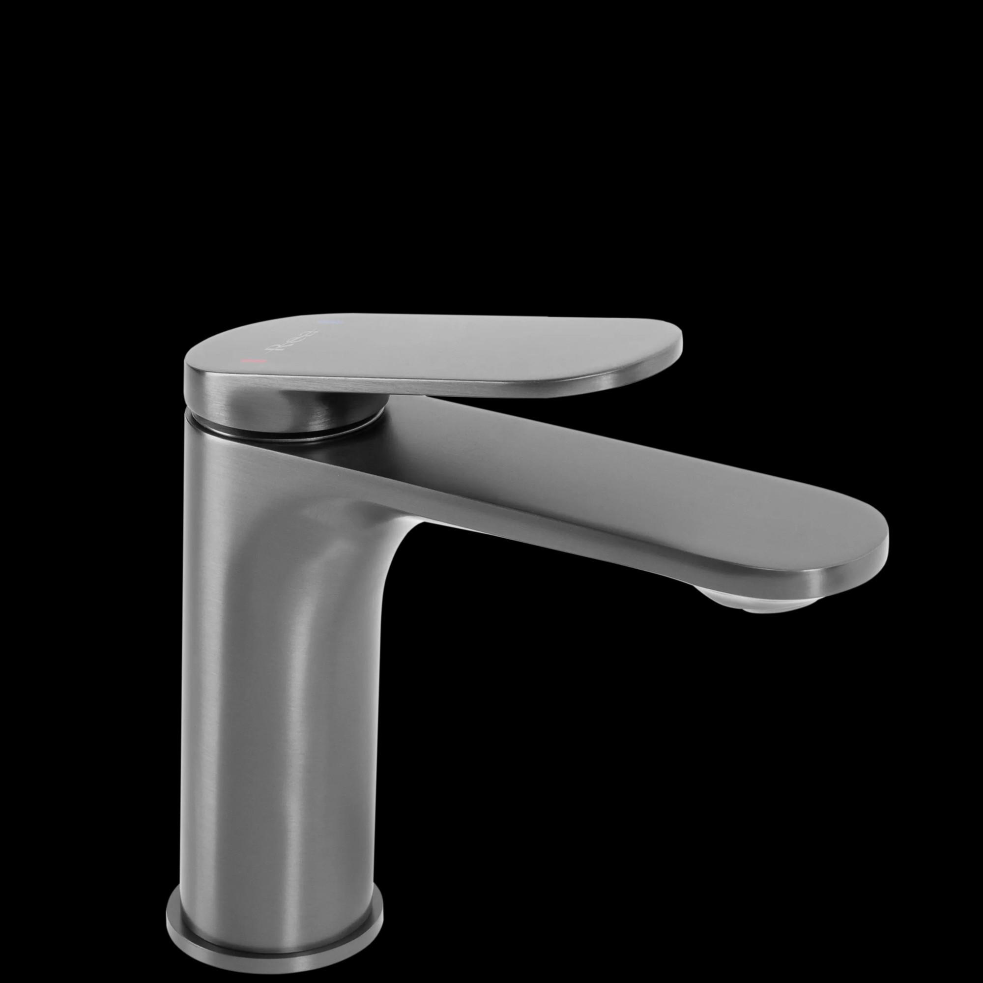 WASCHBECKENARMATUR Rea Marco Gun Grey Low - Titanfarben, Metall (4.2/15/14.2cm) - REA
