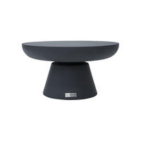 COUCHTISCH KYLIX Mittel Beton Optik 86 x 86 x 35 cm - Schwarz, Naturmaterialien (86/86/35cm) - Elementi