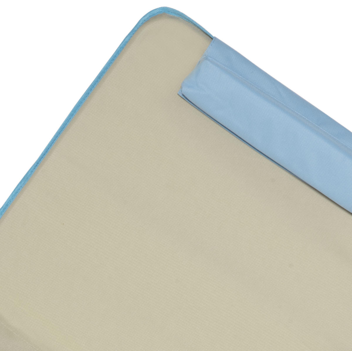 LIEGENAUFLAGE 2er-Set aus Polyester 124x53x4 cm Beige mit 5-fach verstellbarer Rückenlehne - Beige, Textil (53/4/124cm) - Modfu