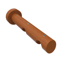 TRÄGER FÜR INNENLAUFSTANGEN 20 mm Ø, Talent 2-läufig, Kirschbaum - Kirschbaumfarben, Holz (18/5.3/5.3cm) - INTERDECO