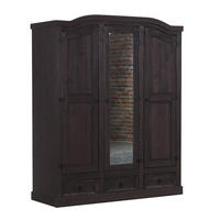 KLEIDERSCHRANK natur - Dunkelbraun, Holzwerkstoff (157/193/57cm) - ebuy24