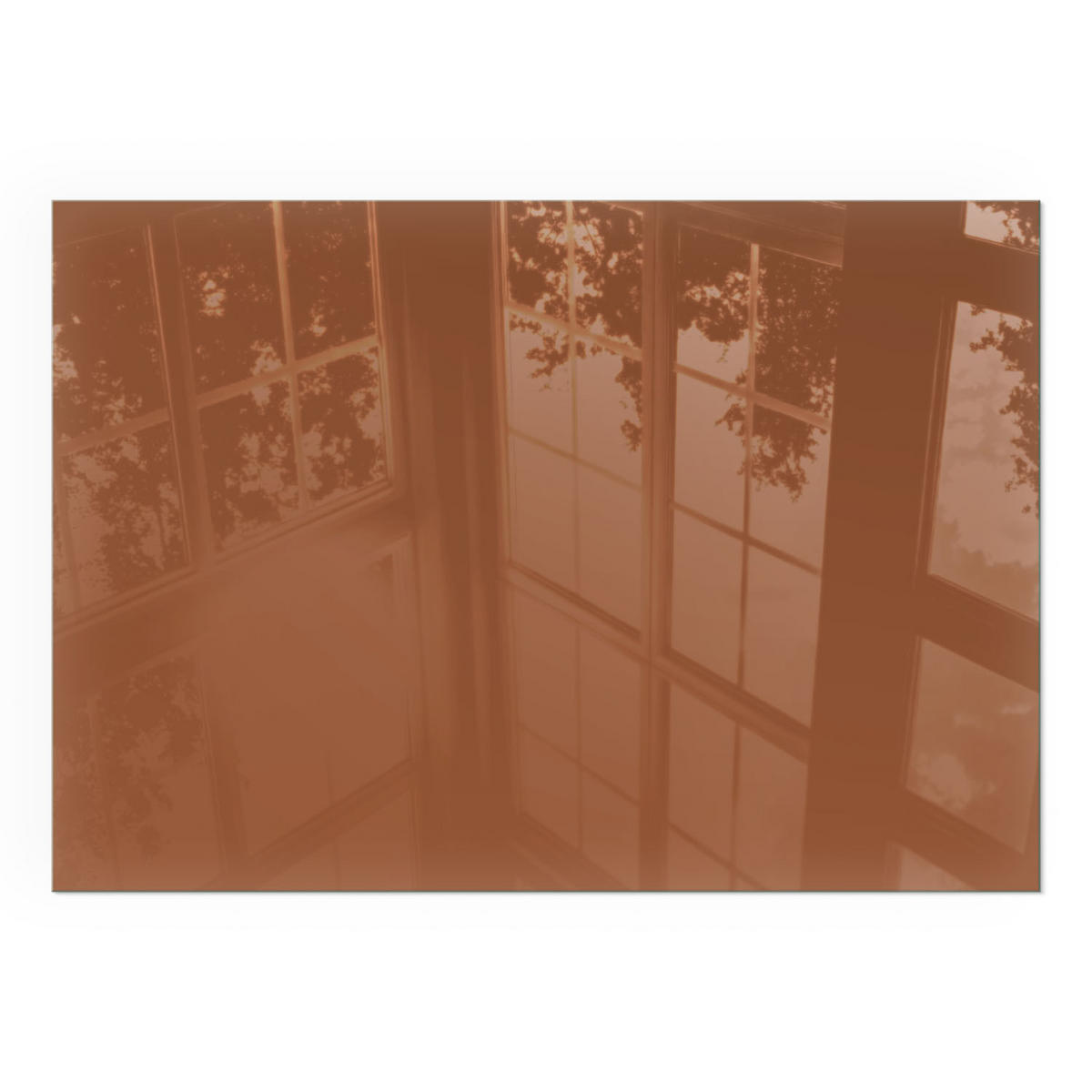 GLASPLATTE für Kamin 100x70 cm - Braun, Glas (100/70/0.4cm) - TULUP