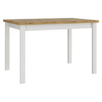 ESSTISCH Alba I S - Weiß/Eiche Artisan, Holz/Holzwerkstoff (80/120/78cm) - MIRJAN24