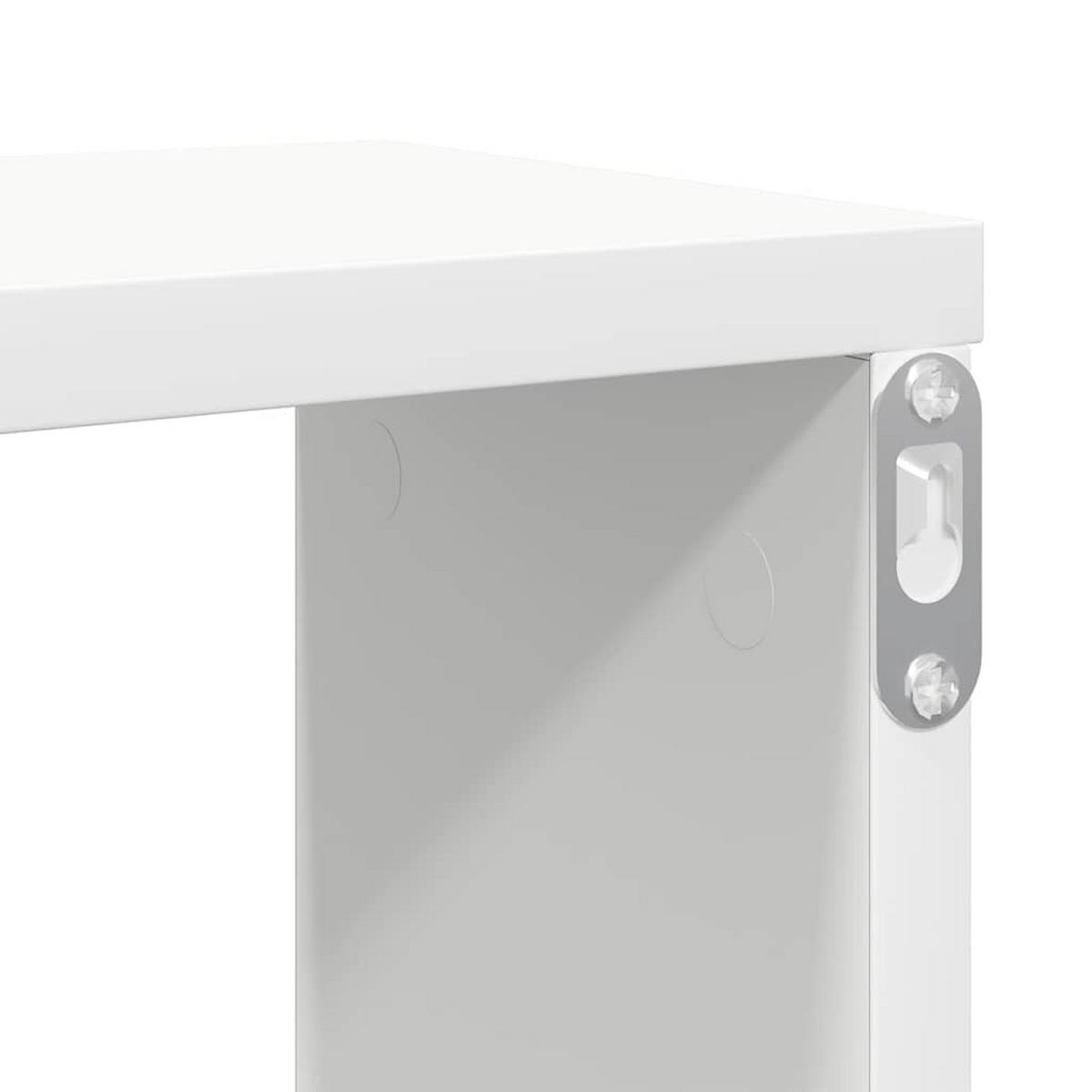 WANDREGALE, 100/15/30 cm, aus Holzwerkstoff, Weiß, 2er-Set - Weiß, Holz (100/30/15cm) - vidaXL