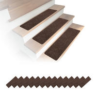 16XSTUFENMATTEN - Braun, Kunststoff/Textil (20/65/0.75cm) - Relaxdays