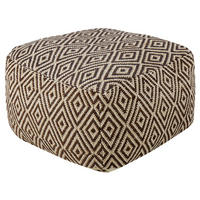 POUF Manisa 60/60/40 cm - Braun, Textil (60/40/60cm) - Beliani