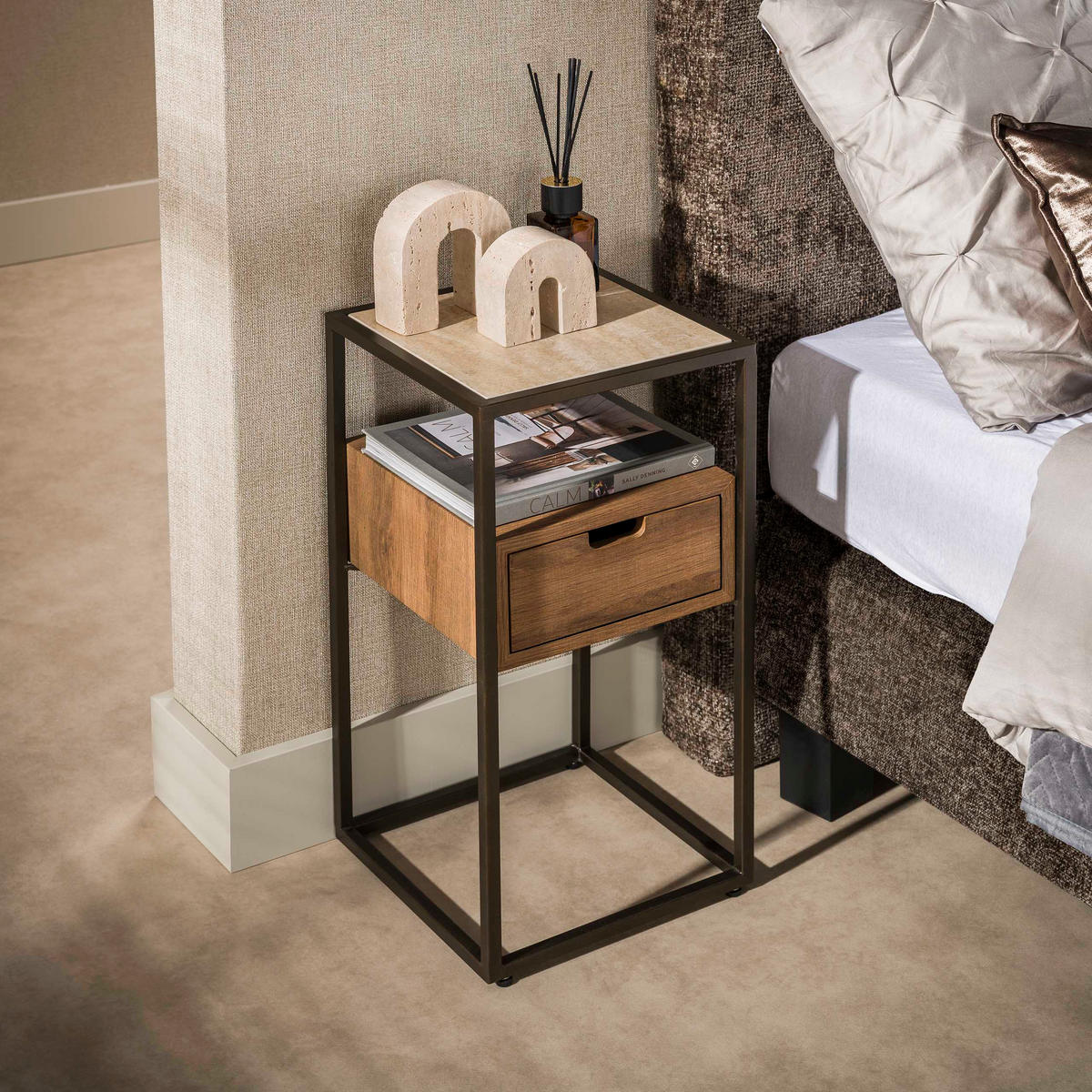 NACHTTISCH XS Braun 36/64/32 cm - Braun, Keramik (64/32/36cm) - Hoyz Collection