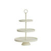 ETAGERE Lutek Weiß Ø32/48 cm - Weiß, Metall (32/48cm) - Light & Living
