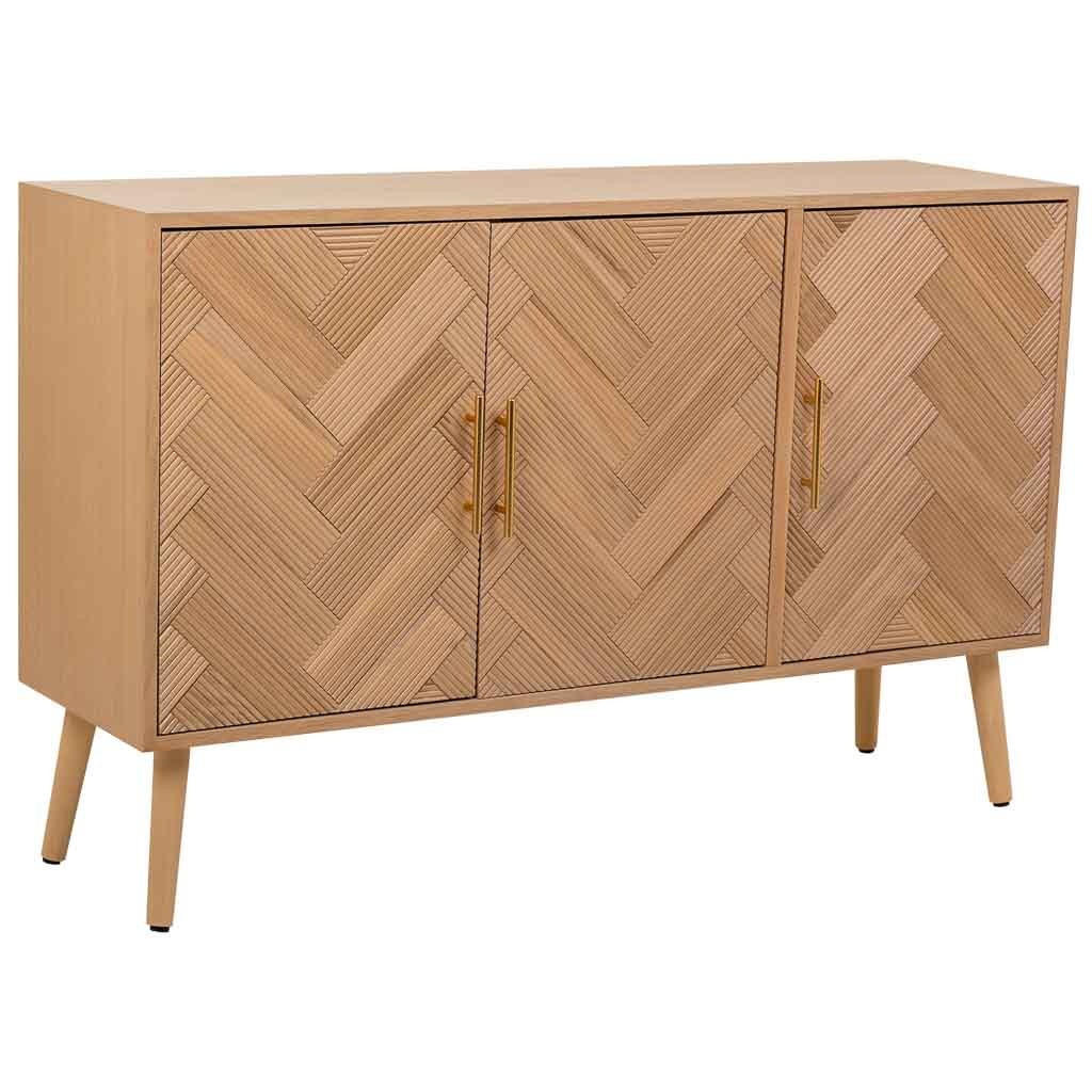 ANRICHTE aus Holz 120x34x76 braunem - Braun, Holzwerkstoff (34/120/76cm) - Wanderlust
