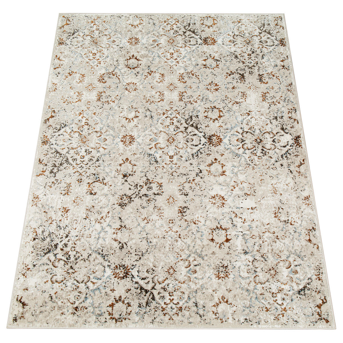 TEPPICH RETRO Weiß 120/170 cm - Weiß, Textil (120/170cm) - Tapiso