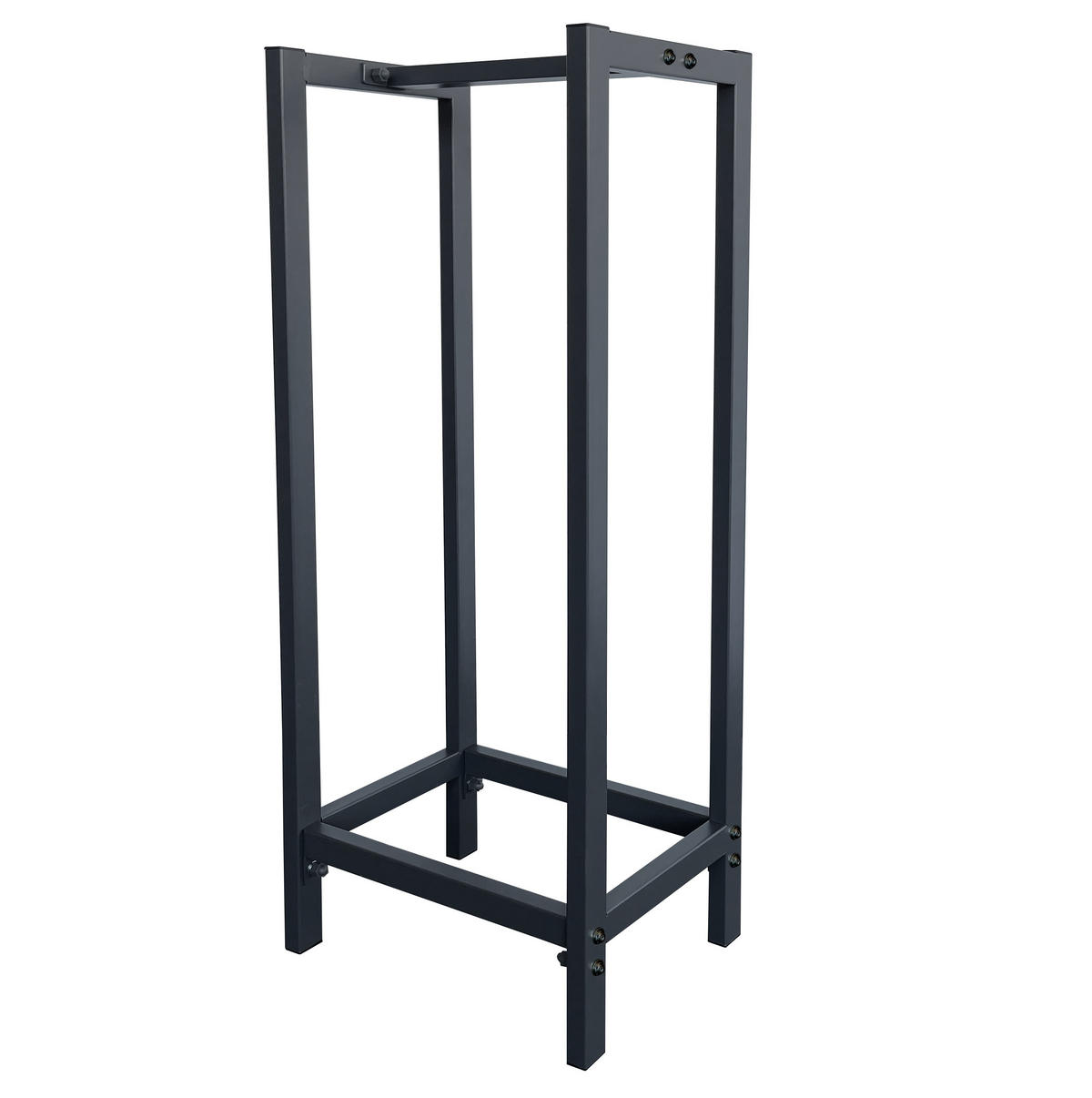 KAMINHOLZREGAL Außen 33x25x90 cm Metall Anthrazit - Anthrazit, Metall (25/90/33cm) - QUICK STAR