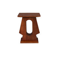 BEISTELLTISCH Pilaster Rechteckig Braun - Braun, Holz (35/25/48cm) - Dutchbone