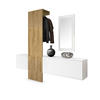 GARDEROBE Carlton Paneel in Eiche Nature - Eichefarben, Holzwerkstoff (208/193/35cm) - Vladon