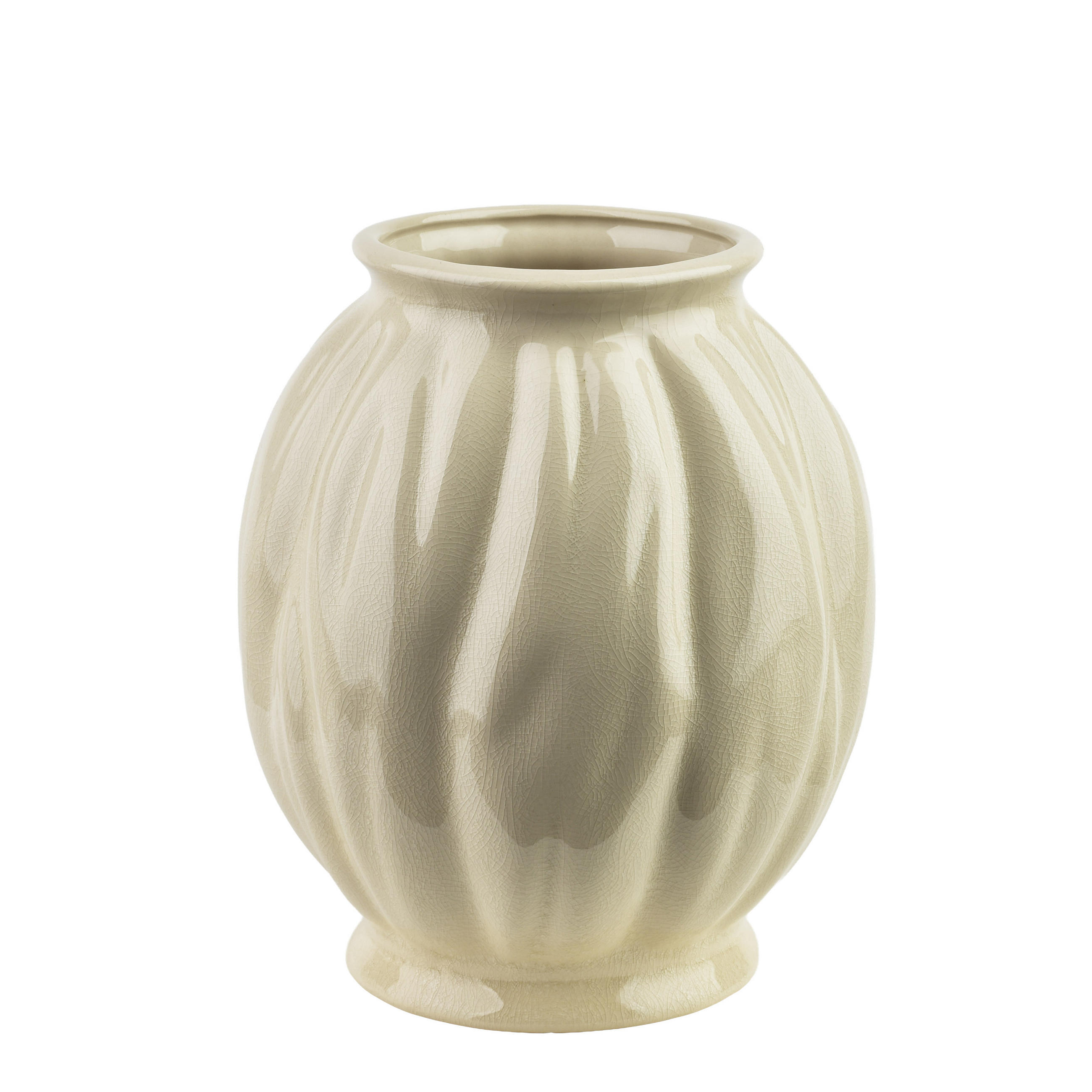 VASE Manon Beige 11/18/22 cm Keramik - Beige, Keramik (22cm) - Mondex