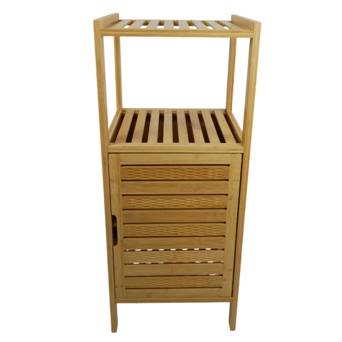 BADREGAL Bambus Naturfarben Schrank 80x33x28,5 cm - Naturfarben, Holz (33/80/28.5cm) - Begryf