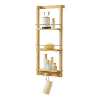BADEZIMMERREGAL Lidingö - Naturfarben, Holz (28.5/70/10cm) - [en.casa]