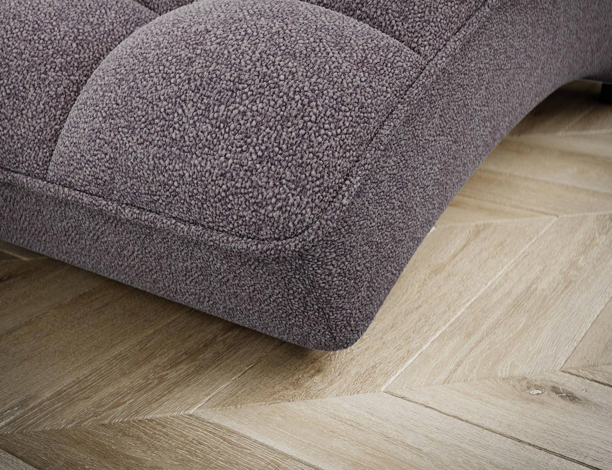 CHAISELONGUE Loren – Moderne Recamiere mit hoher Rückenlehne, HR-Kaltschaum und elegantem Design - Grau, Kunststoff (85/170/85cm) - Wohnideebilder