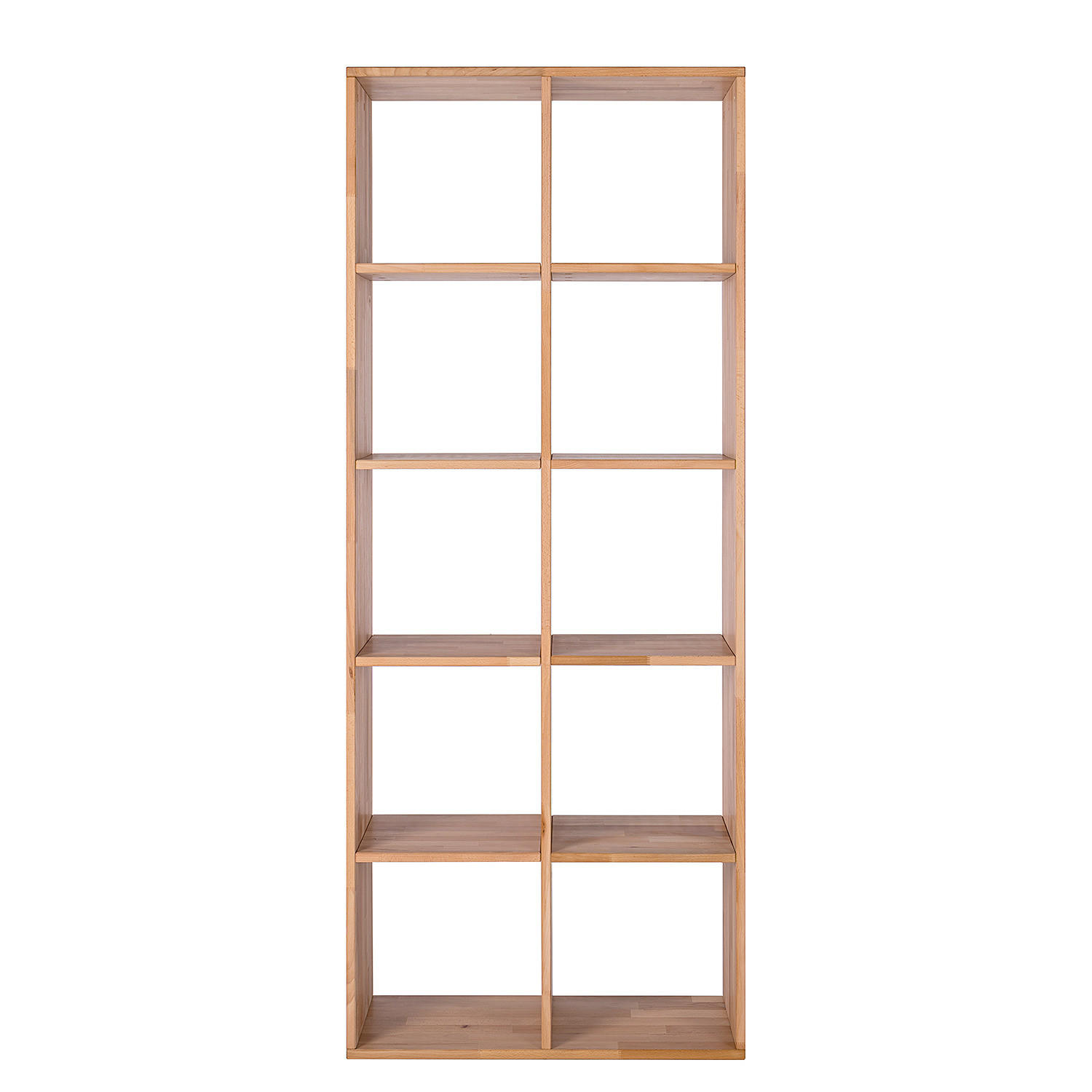 REGAL - Massivholz - Kernbuche, Holz (76/186/35cm) - home24