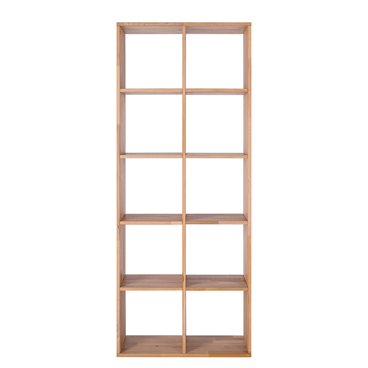 REGAL - Massivholz - Kernbuche, Holz (76/186/35cm) - home24