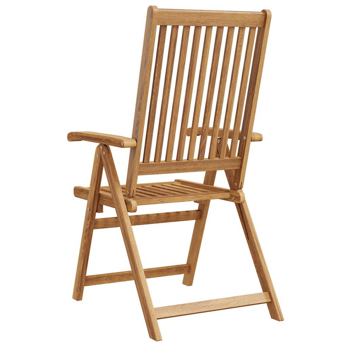 GARTENSTÜHLE 2er Set Klappbar Akazie Massivholz Braun - Naturfarben, Holz (69/111/57cm) - vidaXL