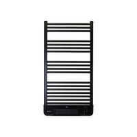 HANDTUCHTROCKNER Schwarz mit Elektrosystem und Wandhalterung 2000 W - Schwarz, Metall (54/102/14cm) - Purline