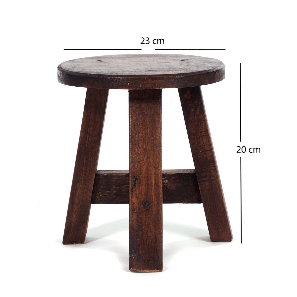 PFLANZENHOCKER Bern Mahagoni Massivholz 02 hellbraun - Hellbraun, Holz (20/23/20cm) - DESIGN DELIGHTS