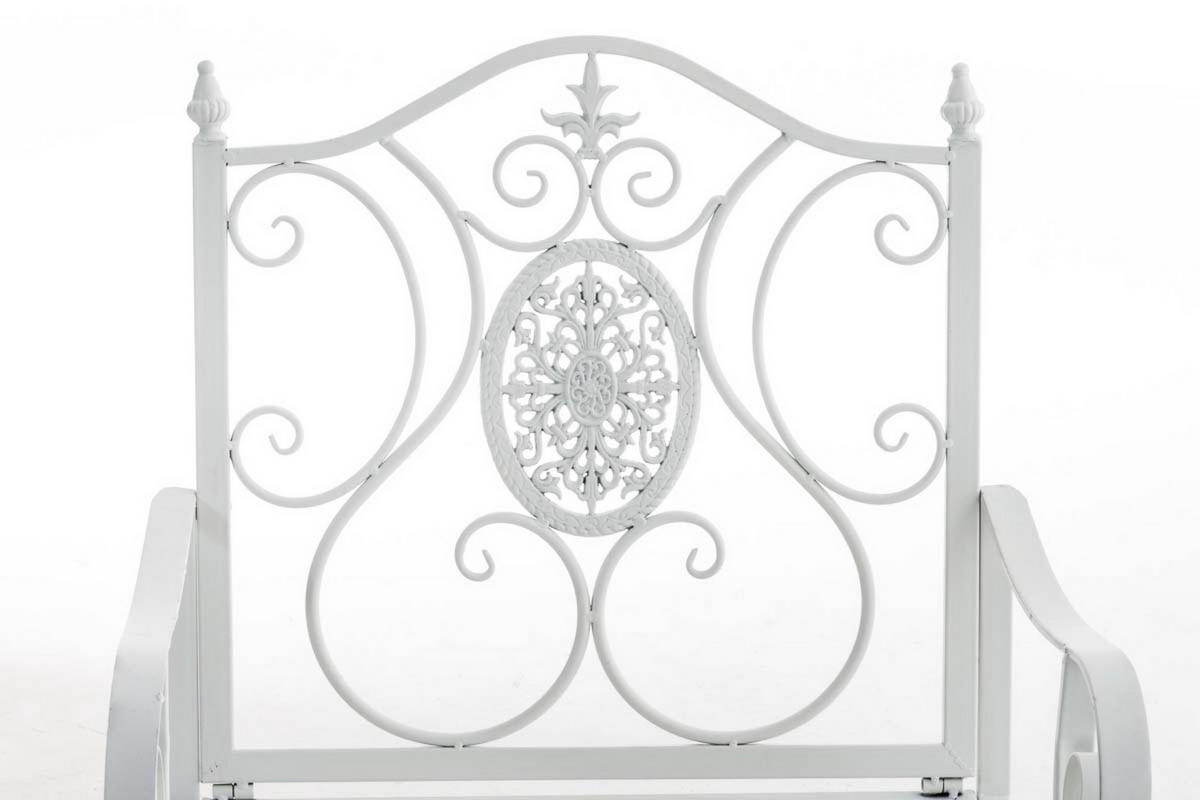 STUHL Pamela weiß - Weiß, Metall (62/94/53cm) - TPFGarden