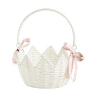 KORB MIT HENKEL Shella - Weiß, Metall (22/28/22cm) - home&you