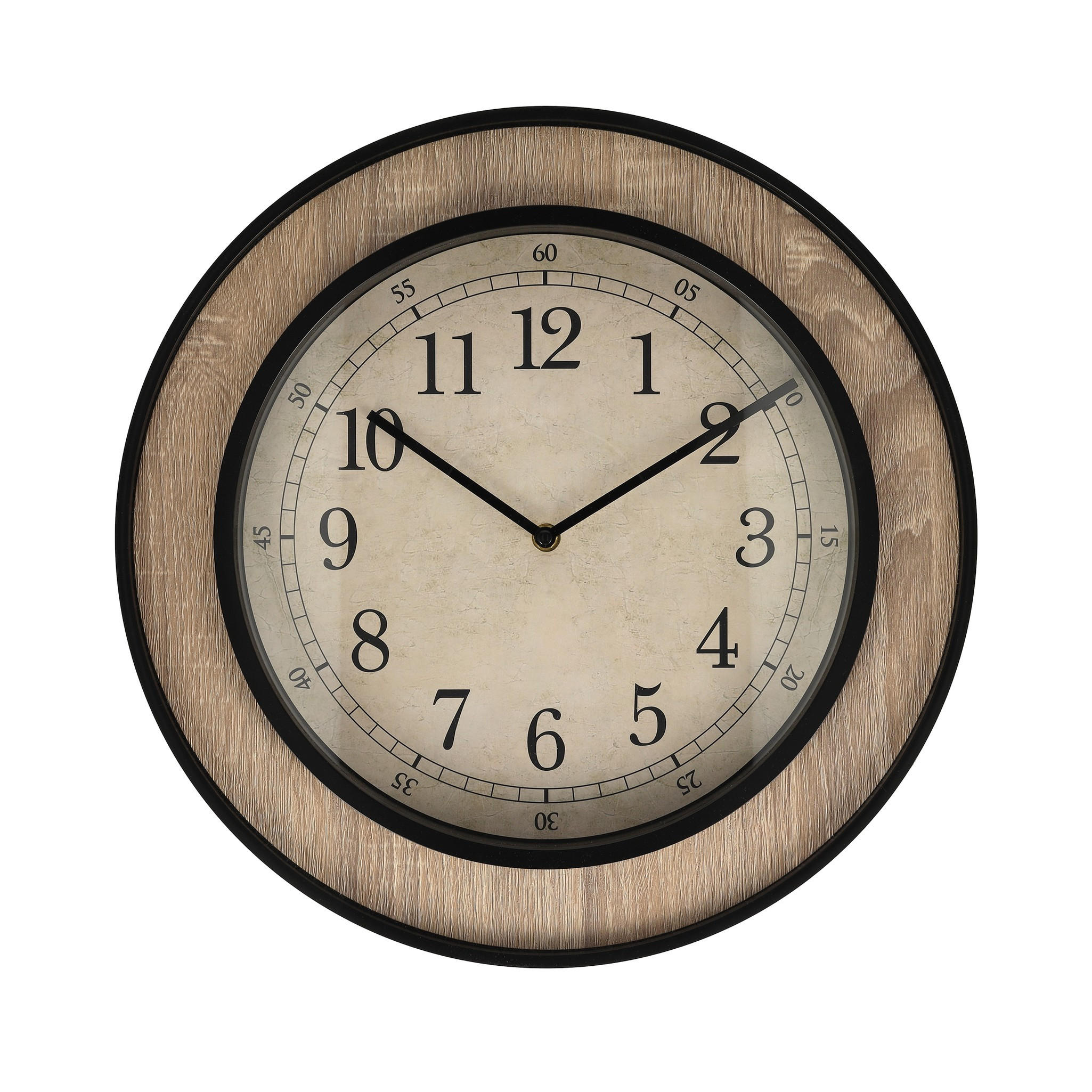 WANDUHR Weber - Schwarz, Kunststoff (40/5/40cm) - home&you