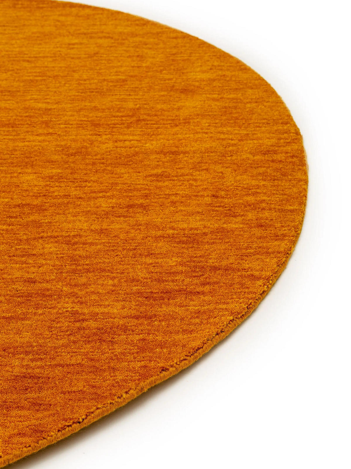 WOLLTEPPICH rund Jamal Gelb ø 120 cm rund - Gelb, Textil (120/120cm) - benuta Nest