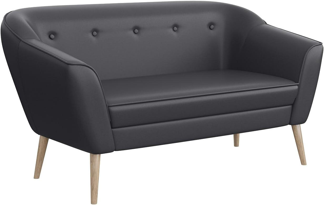 Meblini Sofa Grau 140x75x74 cm