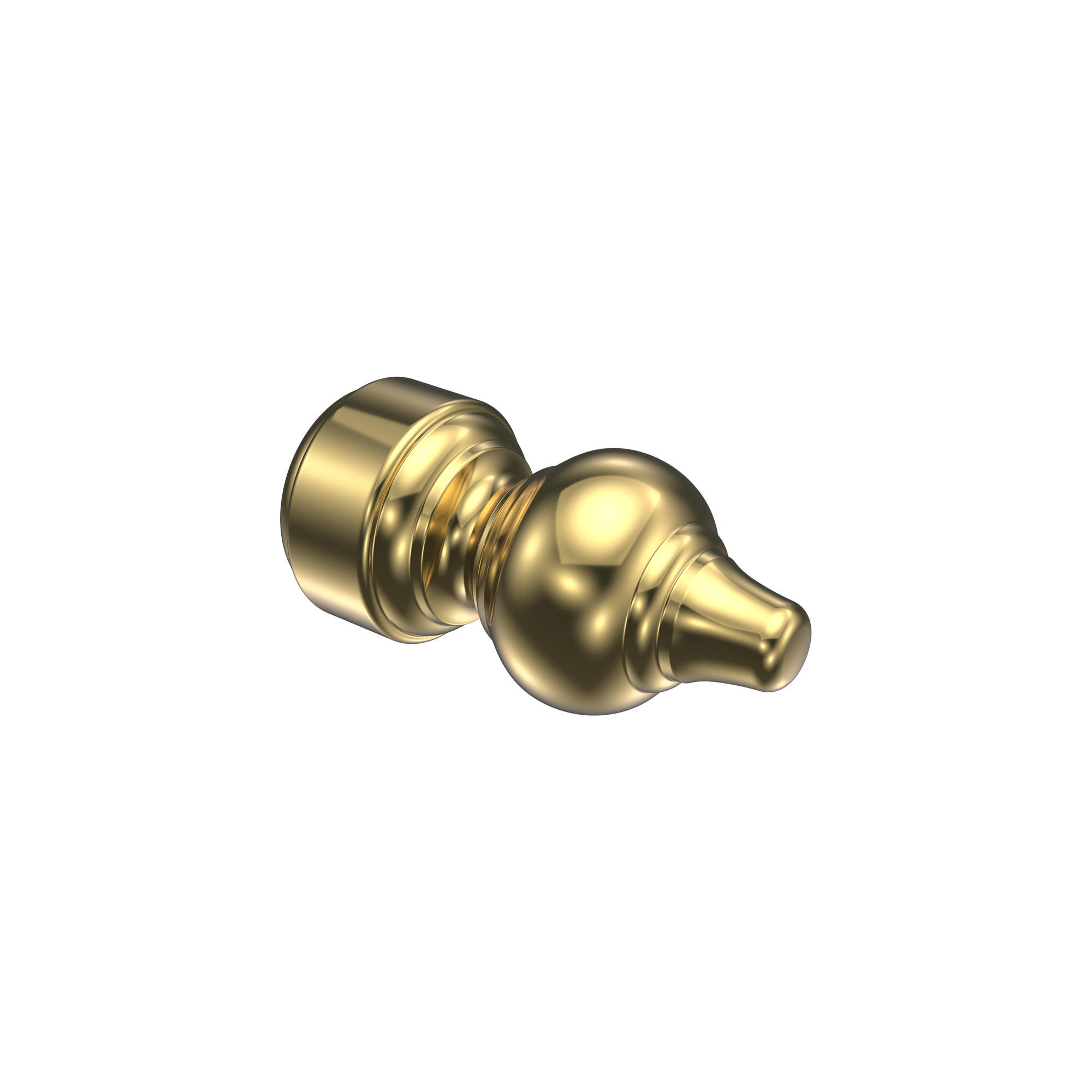 ENDSTÜCKE FÜR GARDINENSTANGEN 28 mm Ø, Rondo Messing-farbig, Packung 2 Stück - Messingfarben, Kunststoff (8.8/4.3/4.3cm) - INTERDECO