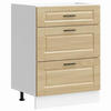 KÜCHENUNTERSCHRANK Samu Sonoma-Eiche 60x46x81,5 cm - Sonoma Eiche, Holz (60/81.5/46cm) - DELUKE