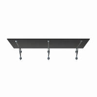 GLASVORDACH 250x90 cm Sicherheitsglas Edelstahl Grauglas LB-Silber - Grau, Glas (250/1.31/90cm) -  Glaswerk Westfalen