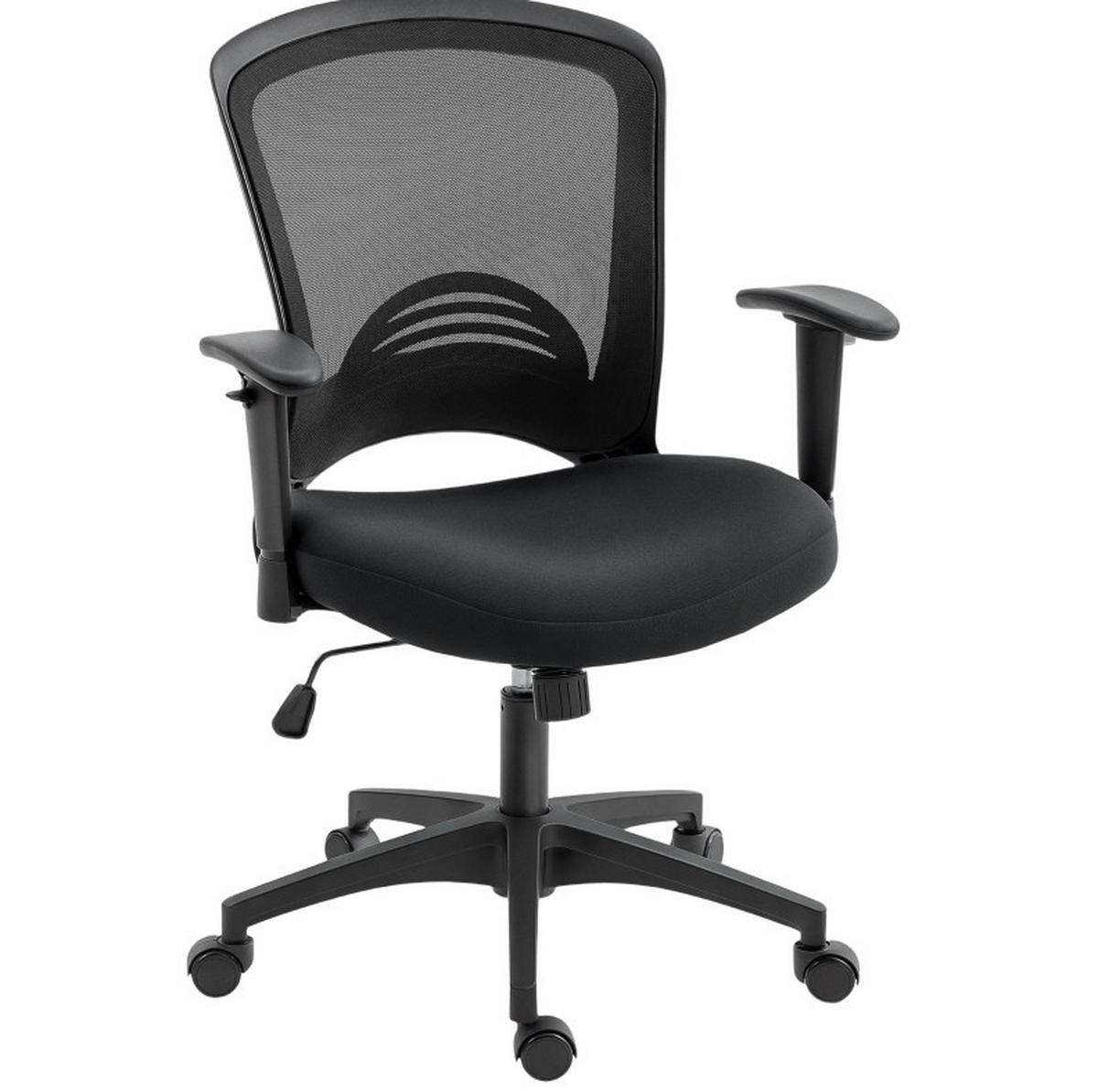 DREHSTUHL 65/92,5-102,5/59 cm Schwarz aus Kunststoff mit Wippfunktion - Schwarz, Kunststoff (59/102.5/65cm) - OKMYHOME