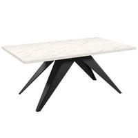 ESSTISCHE SENTO - Schwarz/Weiß, Holzwerkstoff (90/160/76cm) - Meblini