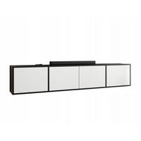 TV-LOWBOARD EDI 4 Schwarz / Weiß – 4-türig - Schwarz/Weiß, Holzwerkstoff (206.4/42/38.9cm)