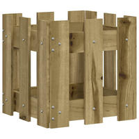 PFLANZKÜBEL Latten-Design 30x30x30 cm Kiefernholz Imprägniert - Braun, Holz (30/30/30cm)