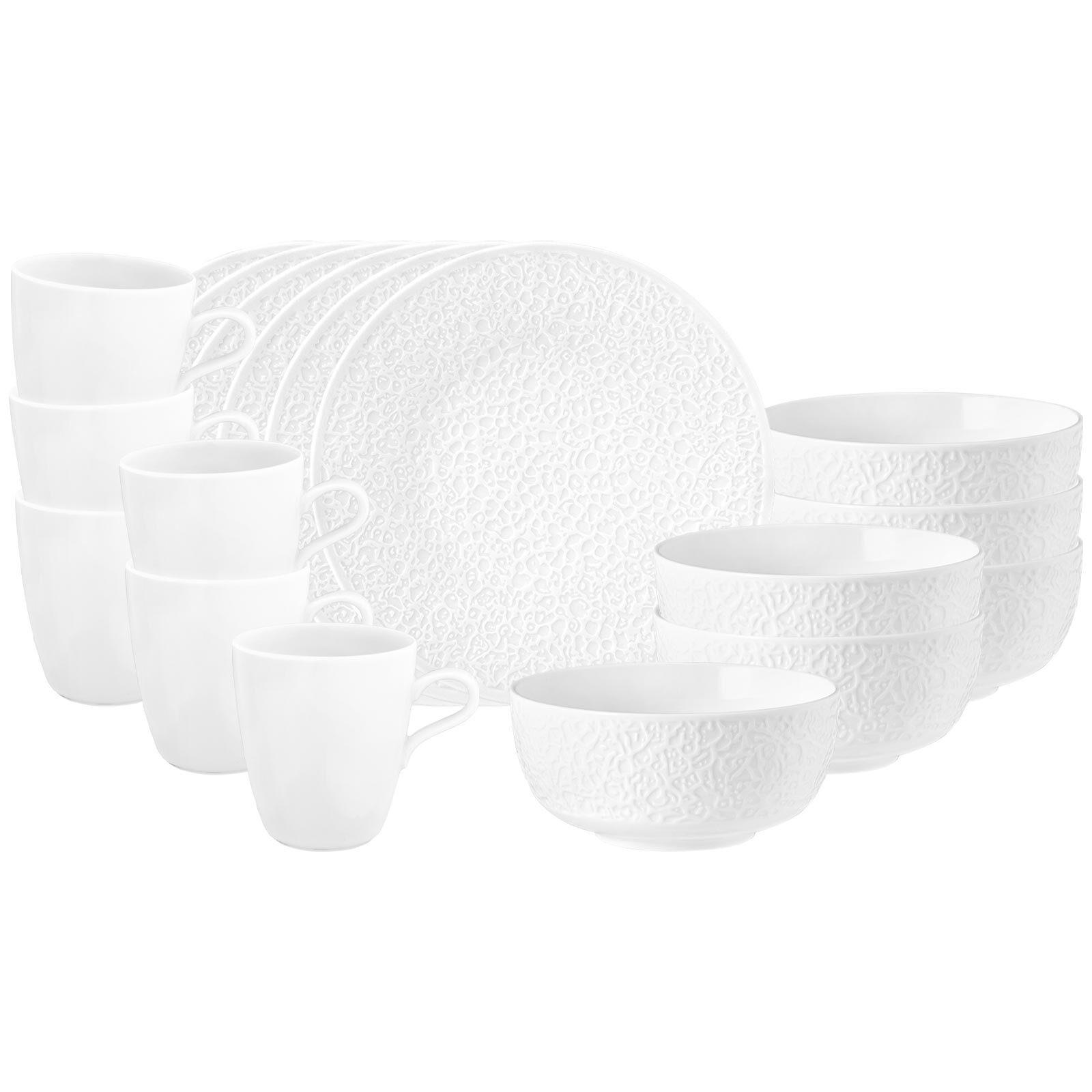 FRÜHSTÜCKS-SET Nori Home weiß 18er Set - Weiß, Keramik (1/1/1cm) - Seltmann Weiden