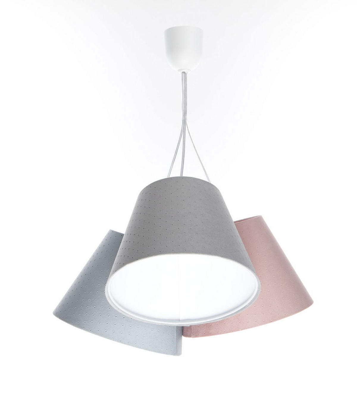 HÄNGELEUCHTE Blau 26/19 cm - Blau/Pink, Kunststoff (26/0.8/19cm) - ONZENO
