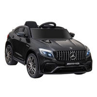 KINDER ELEKTROAUTO, Schwarz/Weiß, PP+ Metall - Schwarz, Kunststoff (115/70/55cm) - HOMCOM