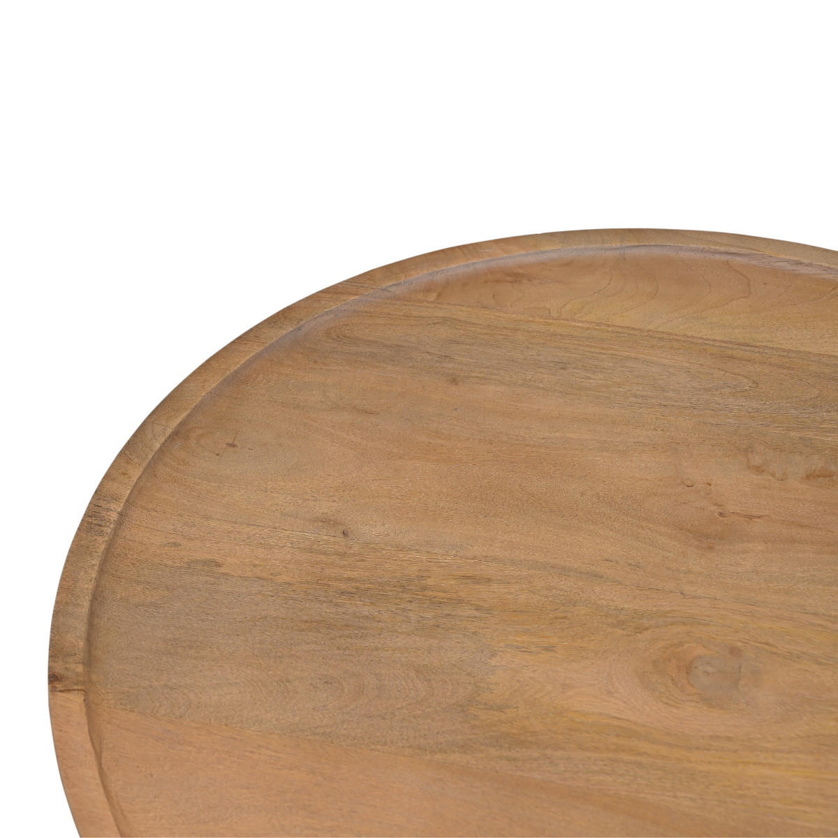 BEISTELLTISCH rund aus Mangoholz Ø60cm, natürlich - Braun, Holz (60/60/42cm) - Giga Meubel