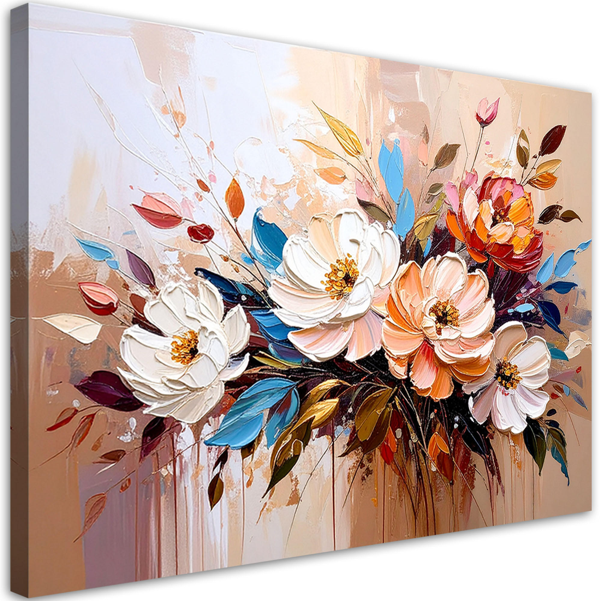Feeby Leinwandbild Beige 60x40 cm