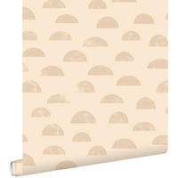 TAPETE grafisches Motiv 53 cm x 10.05 m - Beige, Papier (53/0.1cm) - ESTAhome